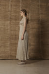 Mutedance 25 Spring/Summer Deep V-neck Pleated Dress MD-MD25SS24-BEIGE